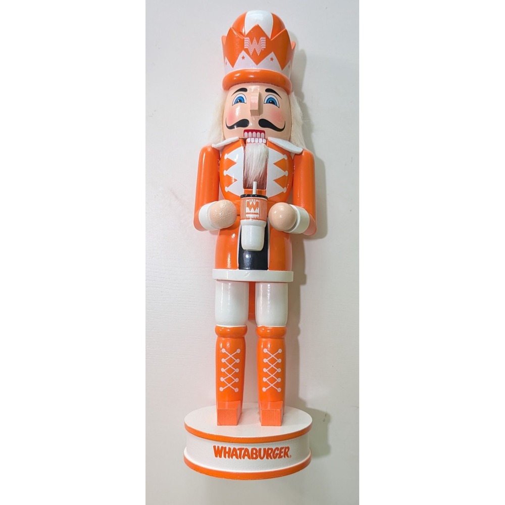 Whataburger Nutcracker 2019 FOCO Forever Collectibles Orange White Fast Food